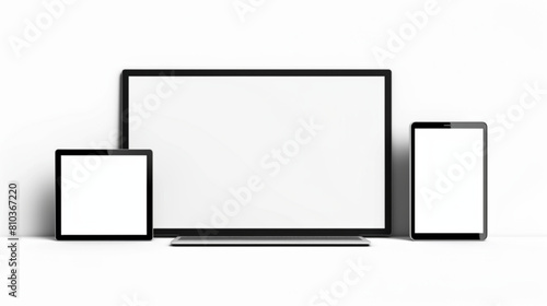 Browser mockups. Blank website window for desktop computer with tab, toolbar and search field. Empty internet latest browser template, light and dark mode page vector set 3D avatars set vector icon, w photo