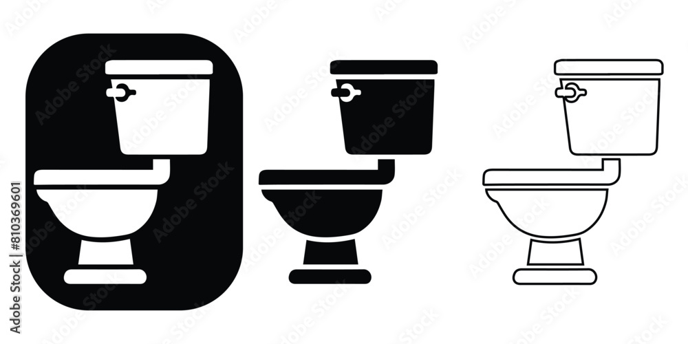 set of toilet symbols set of toilet symbols