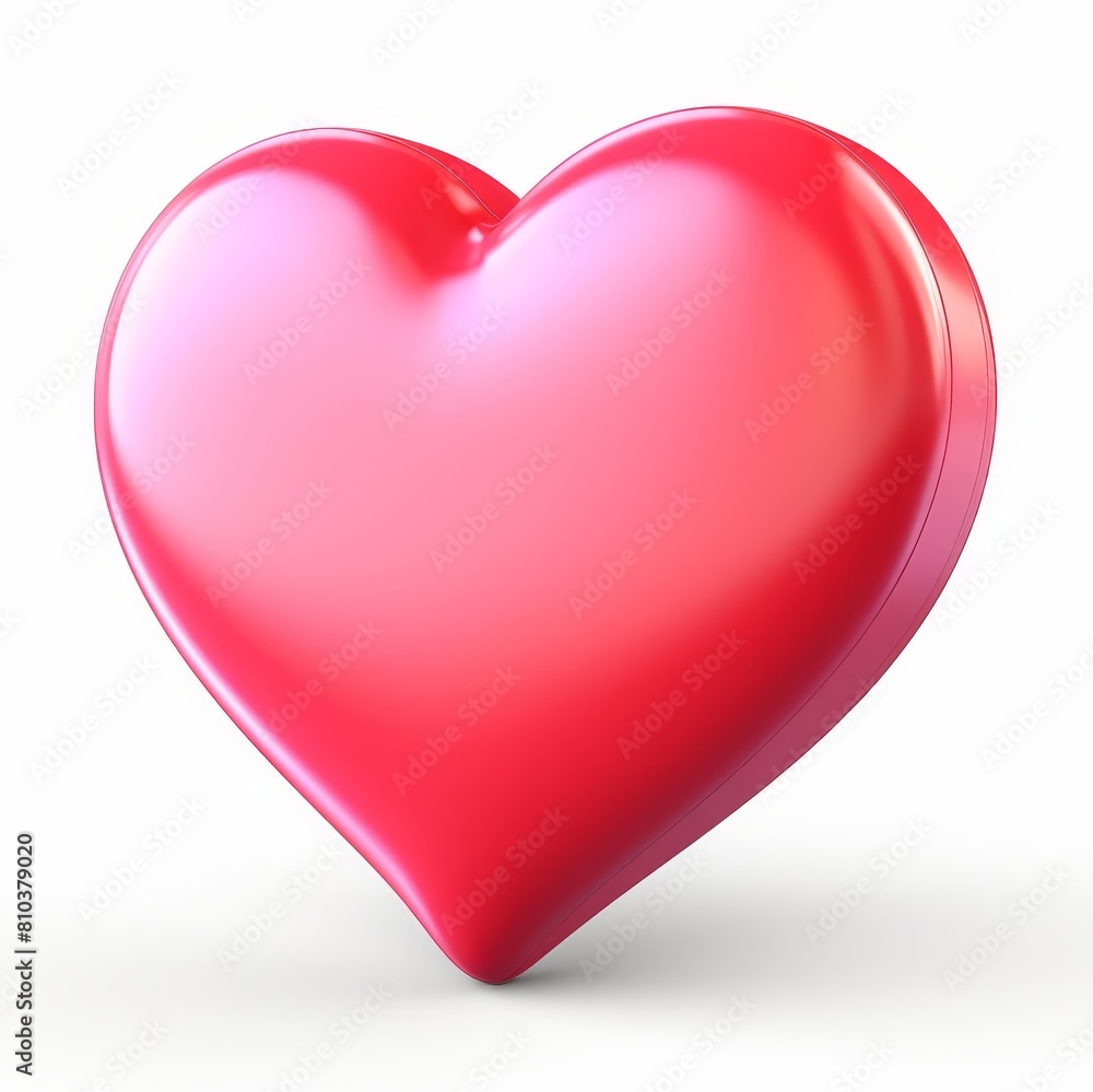 Stylish heart inside a speech bubble icon on white, Ai Generated Stylish heart inside a speech bubble icon on white, Ai Generated