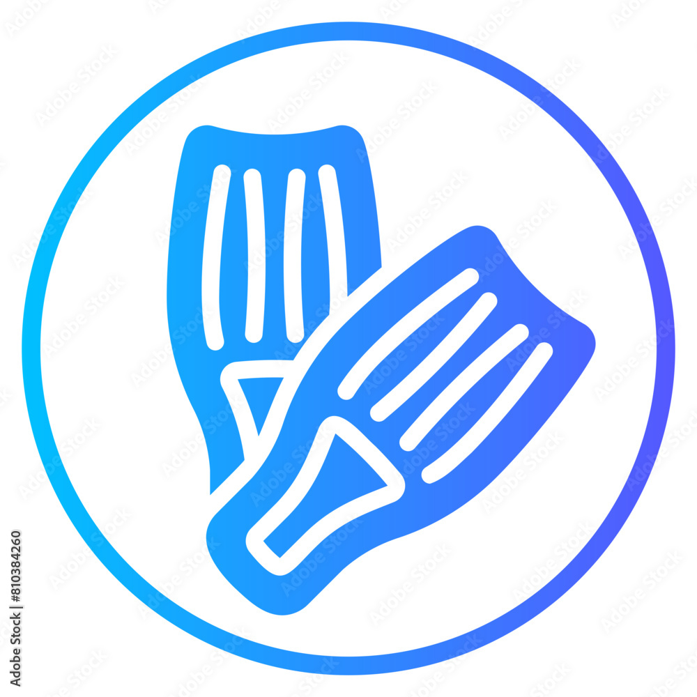 flippers gradient icon flippers gradient icon