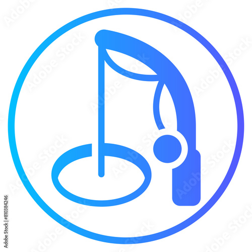 fishing gradient icon
