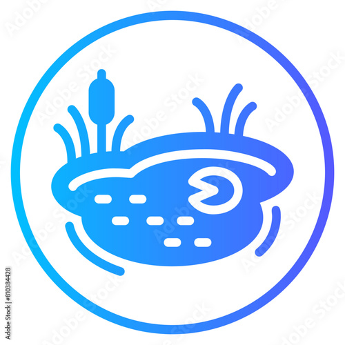 pond gradient icon