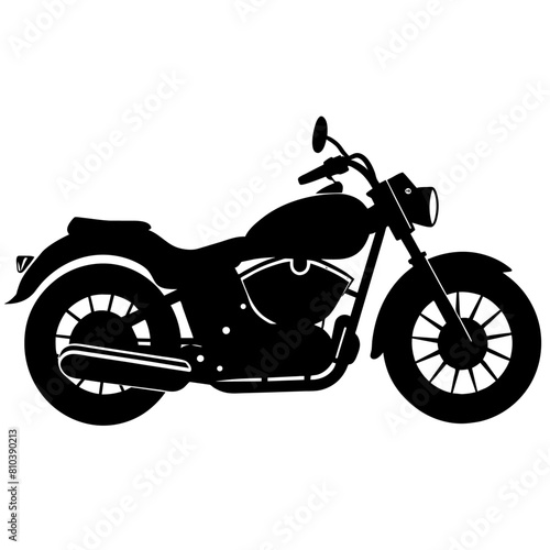 motorcycle vector silhouette isolated white background  29 