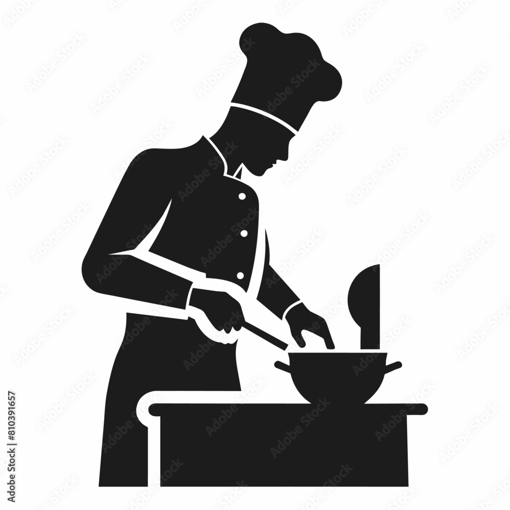 a men preparing food in kitchen vector silhouette isolated white background (26) a men preparing food in kitchen vector silhouette isolated white background (26)