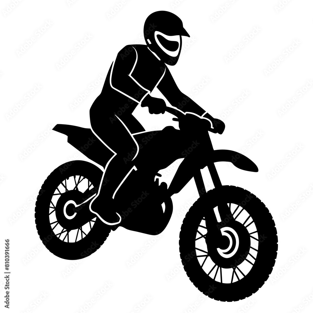 a minimal dirt bike isolated on a white background (15)