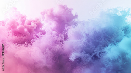 pink party fog. Isolated blue  teal  purple   aqua smoke cloud or think cloud. 3D special effects fog clouds graphic for white background