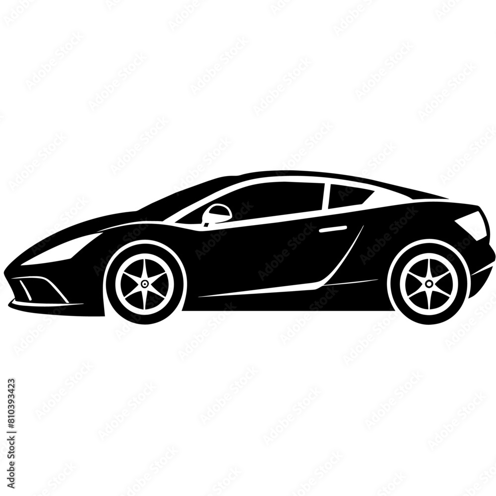 car silhouette illustration, silhouette vector isolated on a white background (79)