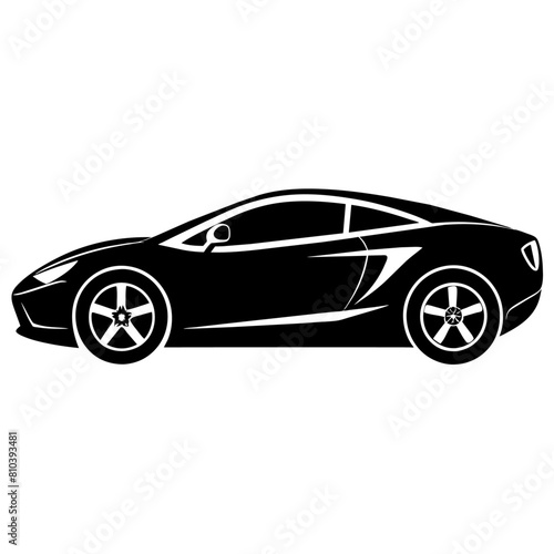 car silhouette illustration  silhouette vector isolated on a white background  85 