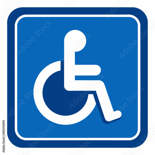 Handicapped or accessibility parking only sign (4)