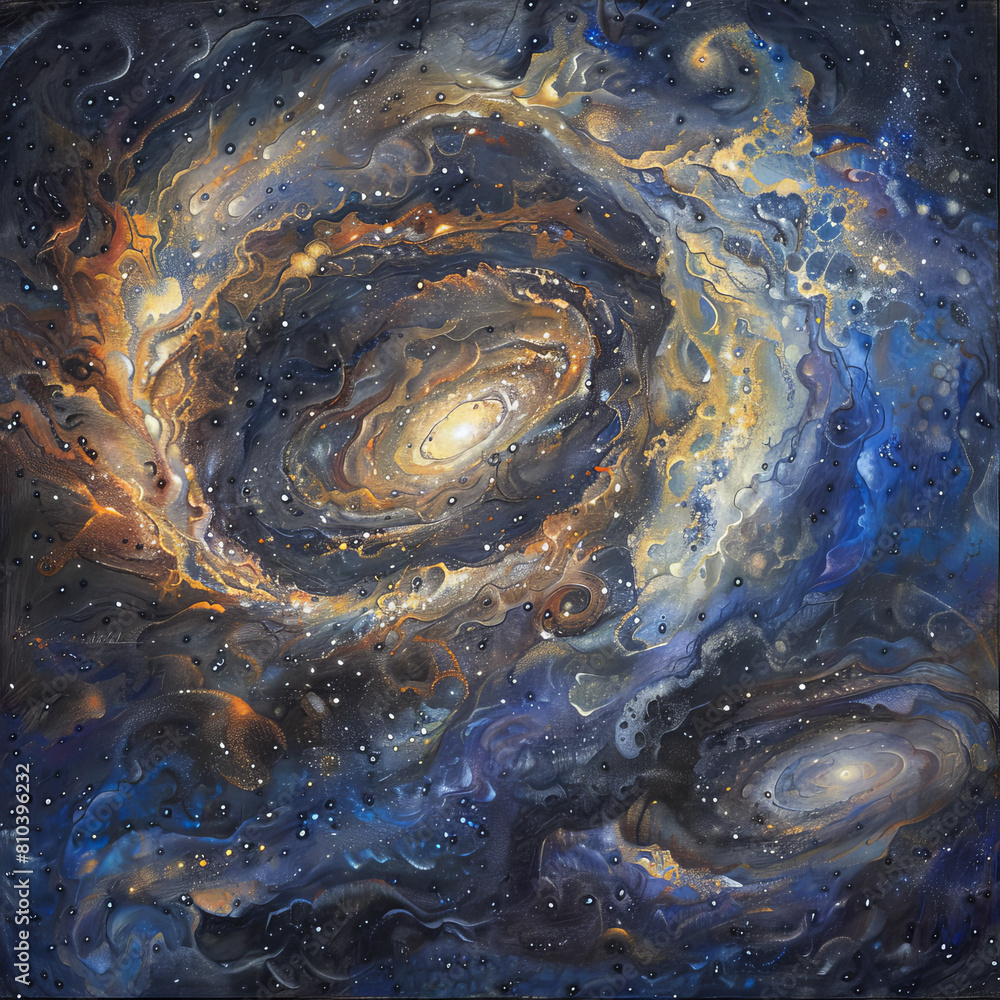 Celestial Symphony Illustration of the Milky Way Galaxy Celestial Symphony Illustration of the Milky Way Galaxy