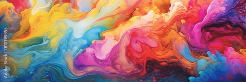 abstract colorful fluid art