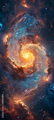 Galactic Splendor Stunning Wallpaper of the Cosmos © Arti