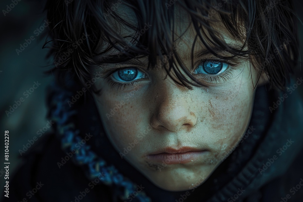 Portrait of an orphan, life, struggles, and resilience of a child without parents, navigating through challenges with hope and determination in a world of uncertainty Portrait of an orphan, life, struggles, and resilience of a child without parents, navigating through challenges with hope and determination in a world of uncertainty