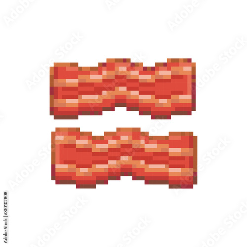 Bacon piece, food pixel art