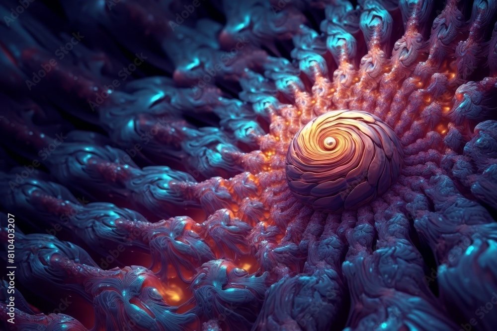 Obraz premium Vibrant abstract swirling patterns