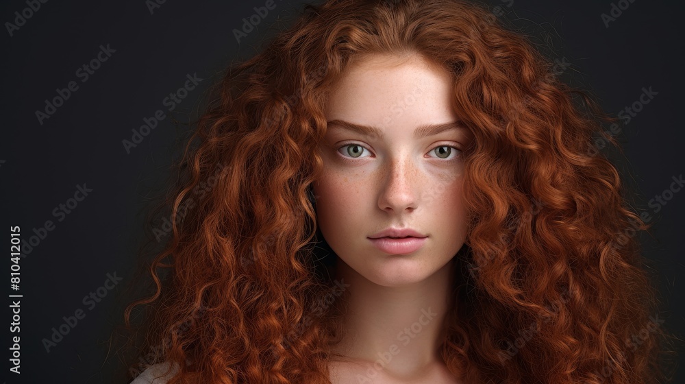 Captivating redhead with striking green eyes Captivating redhead with striking green eyes