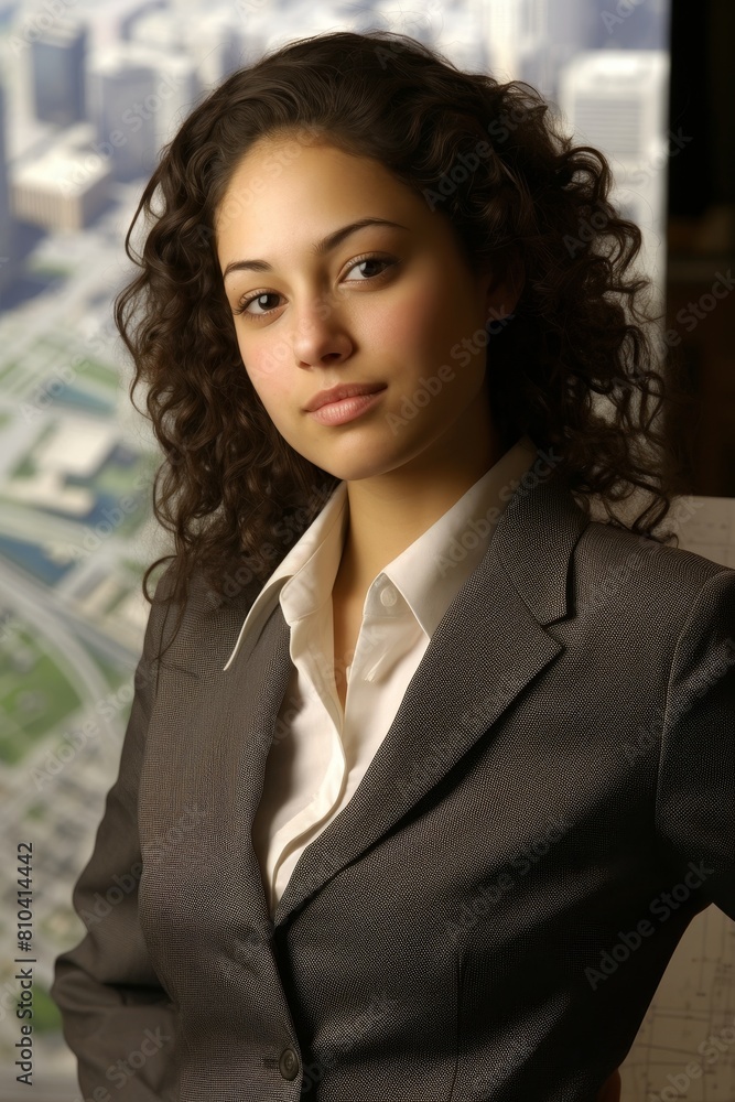 Confident young professional woman in business attire Confident young professional woman in business attire