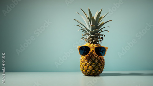 pineapple on a wooden table