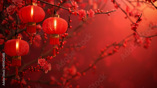 red background, red backdrop, scene, chinese new year, valentine, love mood heart tone