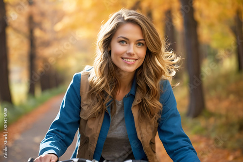 Young Woman on a Bicycle
