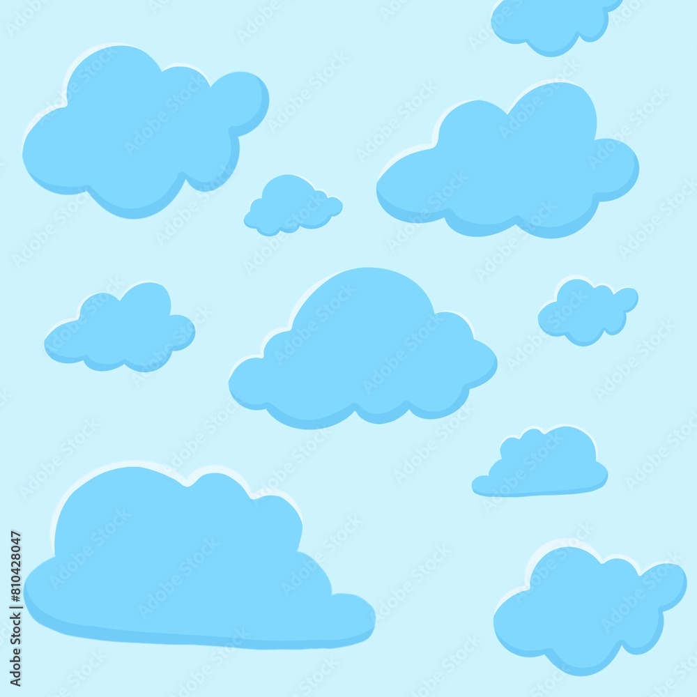 Blue cloud background