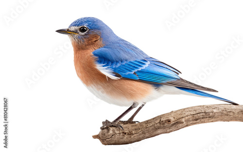 Vibrant Eastern Bluebird Isolated On Transparent Background PNG. © Faizan