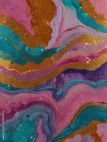 Glitter pop background colorful marble pattern