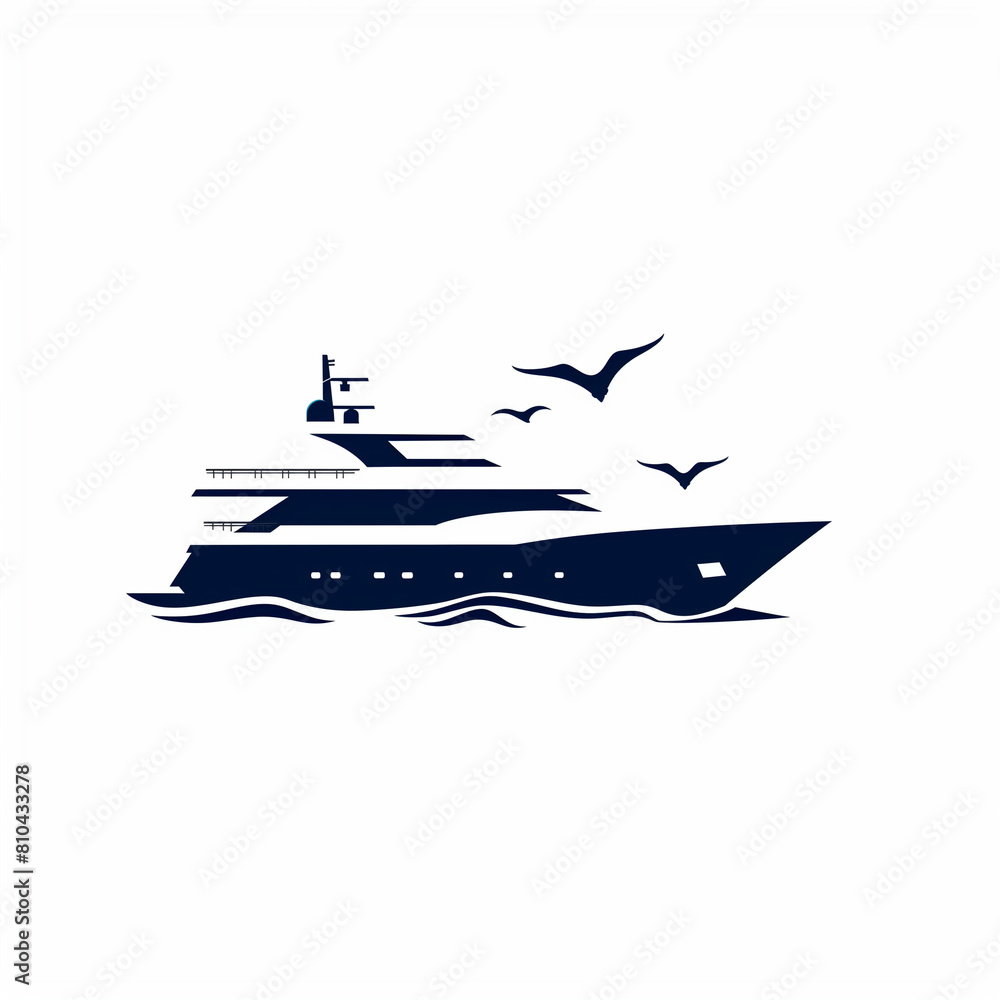 Marina Yacht logo featuring minimalist design with clean and simple shapes Marina Yacht logo featuring minimalist design with clean and simple shapes