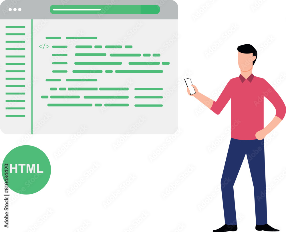 Boy looking at web page coding. Boy looking at web page coding.