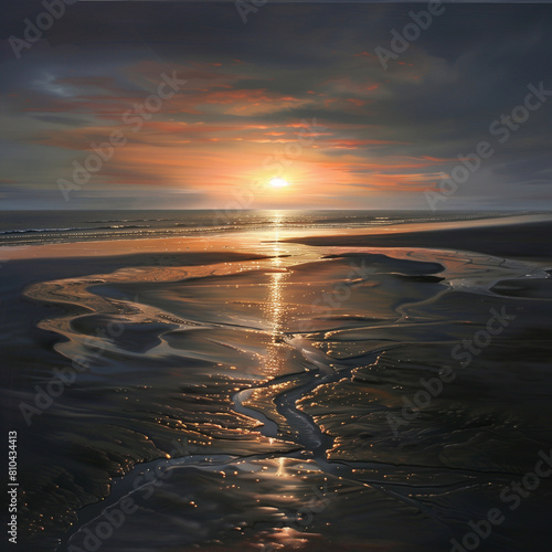 Gleaming Sunrise with Chaos Series Effects for Captivating Natural Beauty