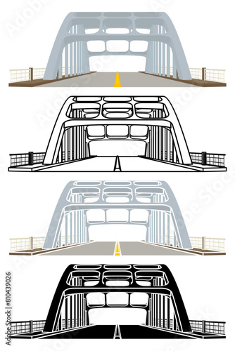Famous Bridge in Selma, Front view, Alabama, USA