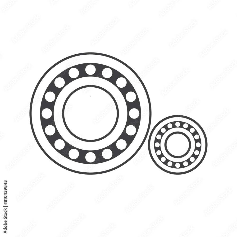 illustration of bearing ball, vector art. illustration of bearing ball, vector art.