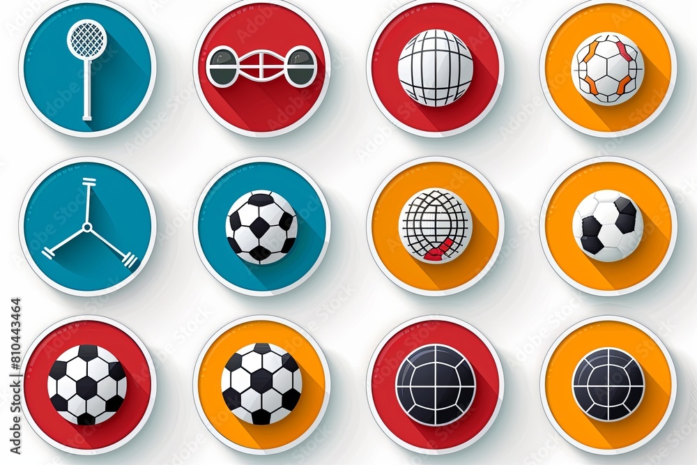 Dynamic Sport Icons Collection: Capturing the Spirit of a Major Sporting Event Dynamic Sport Icons Collection: Capturing the Spirit of a Major Sporting Event