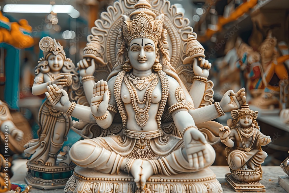 Scheming Opponent Lurking Near Elaborately Kneeling Figure Scheming Opponent Lurking Near Elaborately Kneeling Figure