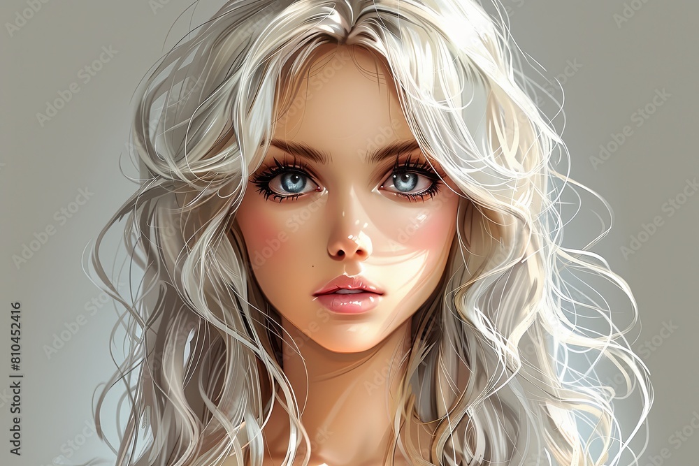 Confident Pixie Anime Girl: Trending Digital Portrait Illustration Confident Pixie Anime Girl: Trending Digital Portrait Illustration