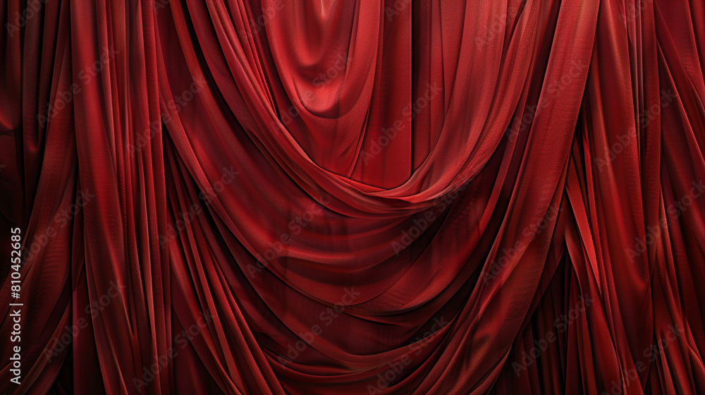 Fototapeta premium curtain or drapes red background