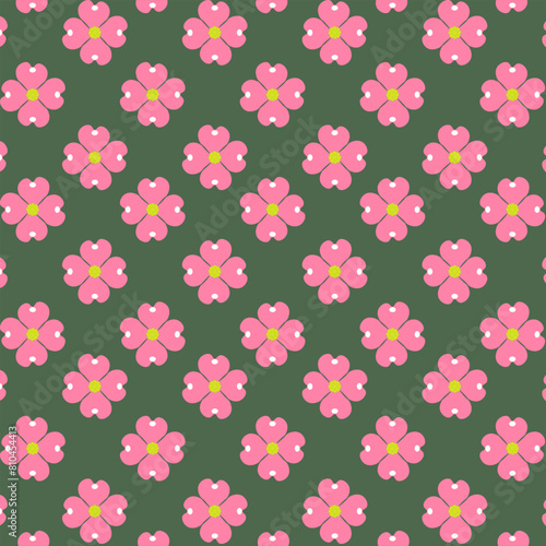 Art & Illustration dogwood flower pattern background.