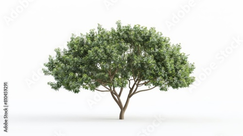 realistic 3d illustration of isolated syzygium australe tree on white background photo