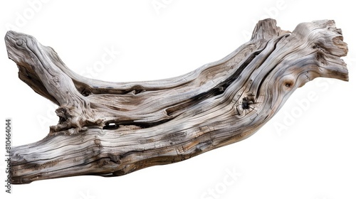 weathered driftwood cutout isolated on white natural textures photography © Jelena