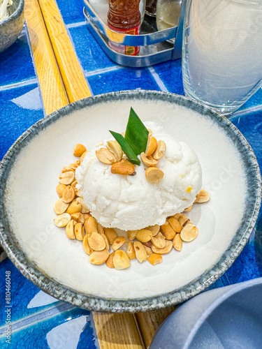 Thai Coconut Milk Ice Cream: Peanutty Delight