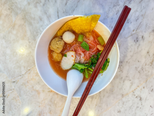 Yen Ta Fo: Authentic Thai Pink Noodle Soup