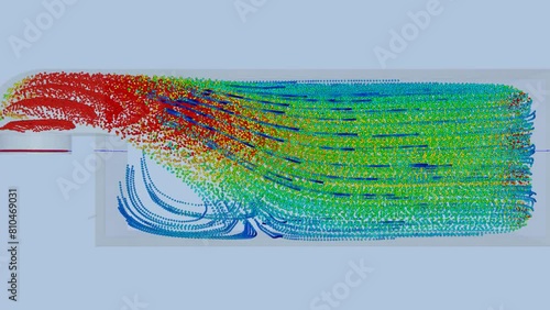 Industrial duct airflow simulation - CFD simulation Computational fluid dynamics