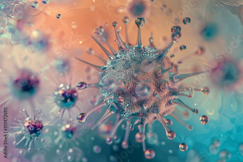 Health - microscopic view of virus