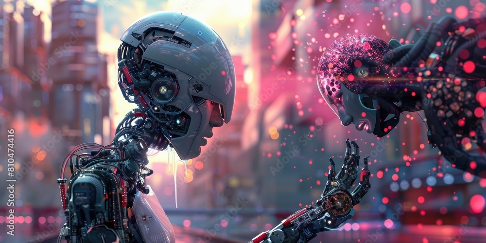 Fototapeta premium Cybernetic Utopia