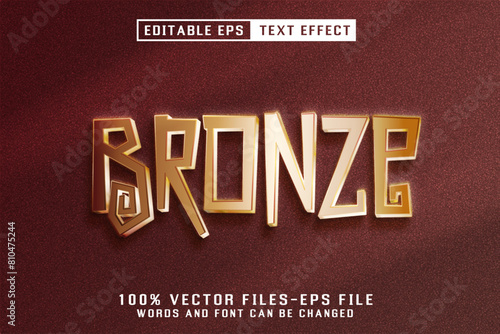 Bronze Editable Text Effect