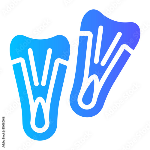 flippers Gradient icon