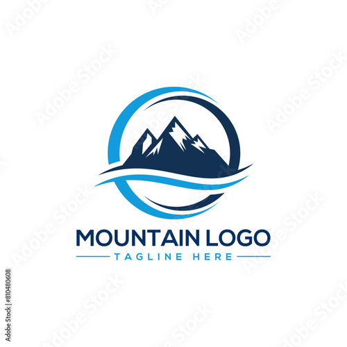 Adventure mountain logo design.