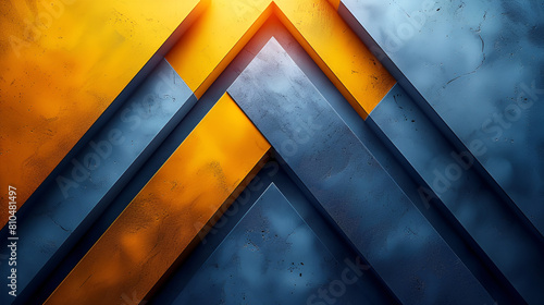 yellow and blue,
Blue and yellow gradient geometric shape backgro photo