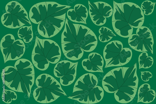 Botanic seamless pattern with exotic flowers and leaves, hand drawn background. floral pattern. Tile with tropical leaf