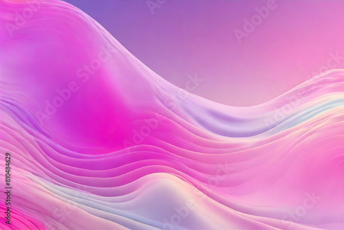 Curve Dynamic Fluid Liquid Wallpaper. Light Pastel Cold Color Colorful Swirl Gradient Mesh. Bright Pink Vivid Vibrant Smooth Surface. Blurred Water Multicolor Neon Sky Gradient Background